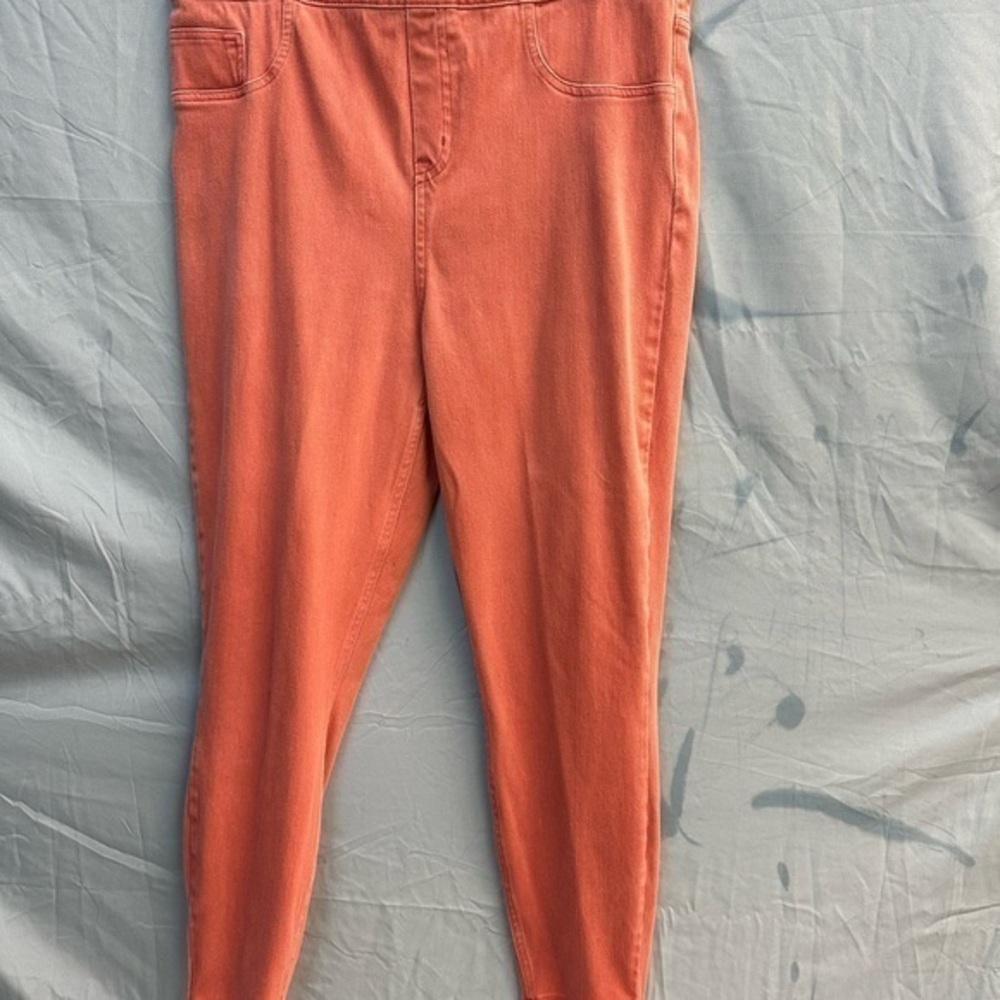SPANX Orange Jeggings Slim Fit Stretch